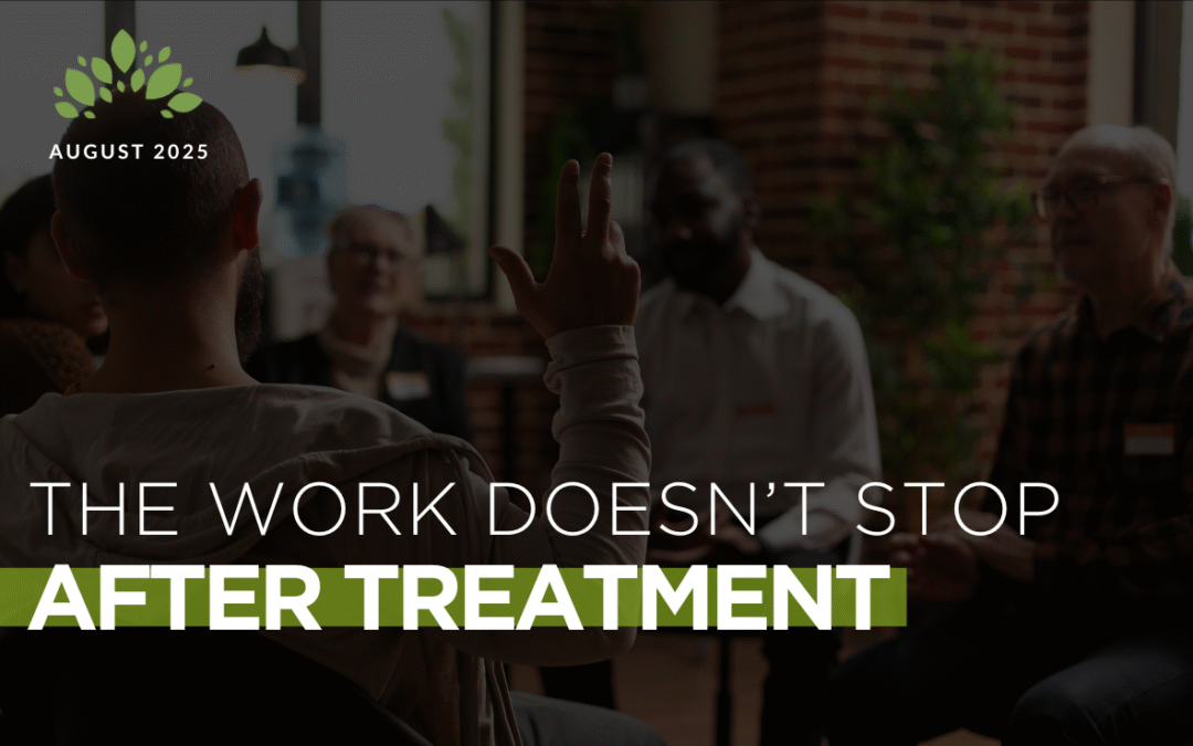 Person receiving ongoing support after treatment at Aspire Counseling